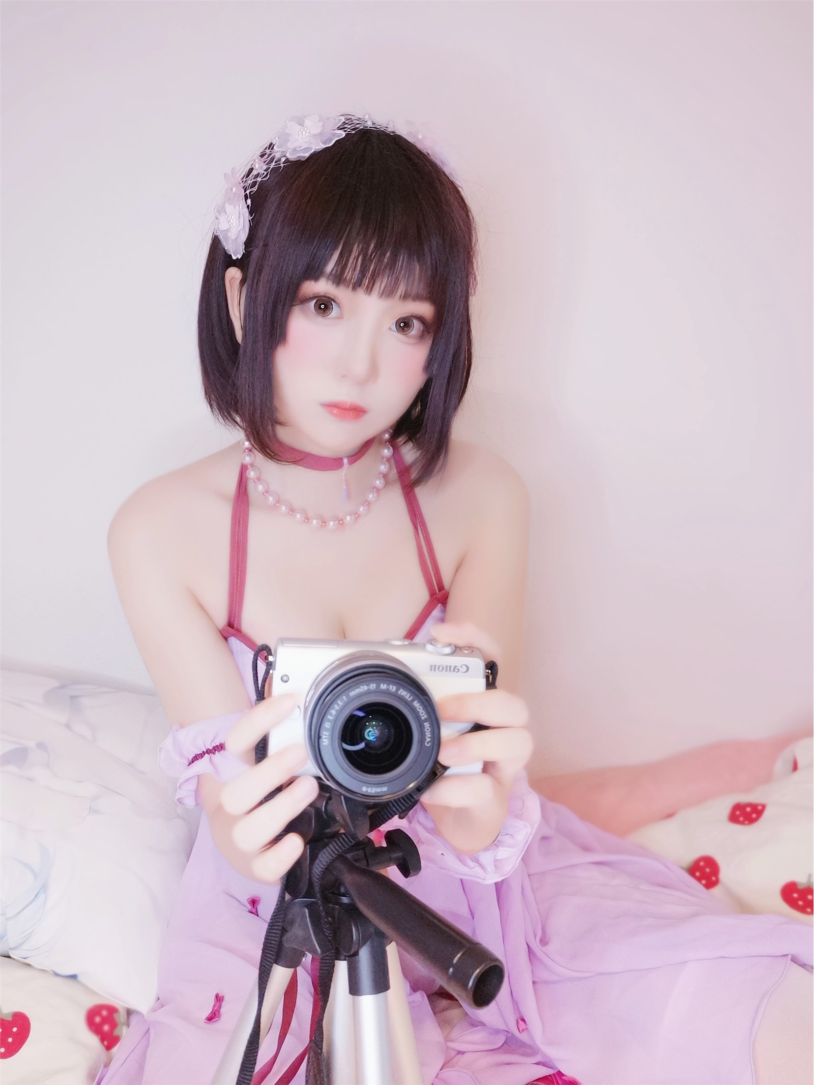 Yuki亭加藤惠内衣cosplay(9)